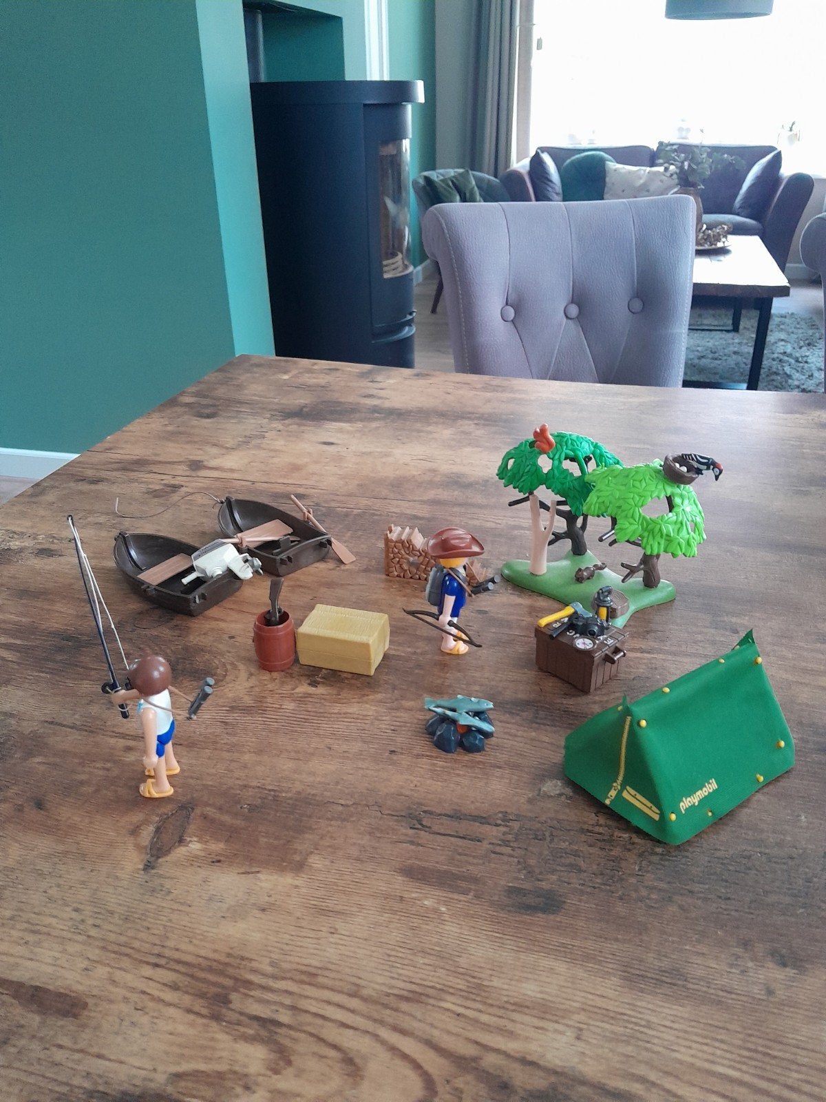 Playmobil Kampeeravontuur Set - Zelf Samengesteld, Kinderen en Baby's, Ophalen of Verzenden, Gebruikt, Losse onderdelen