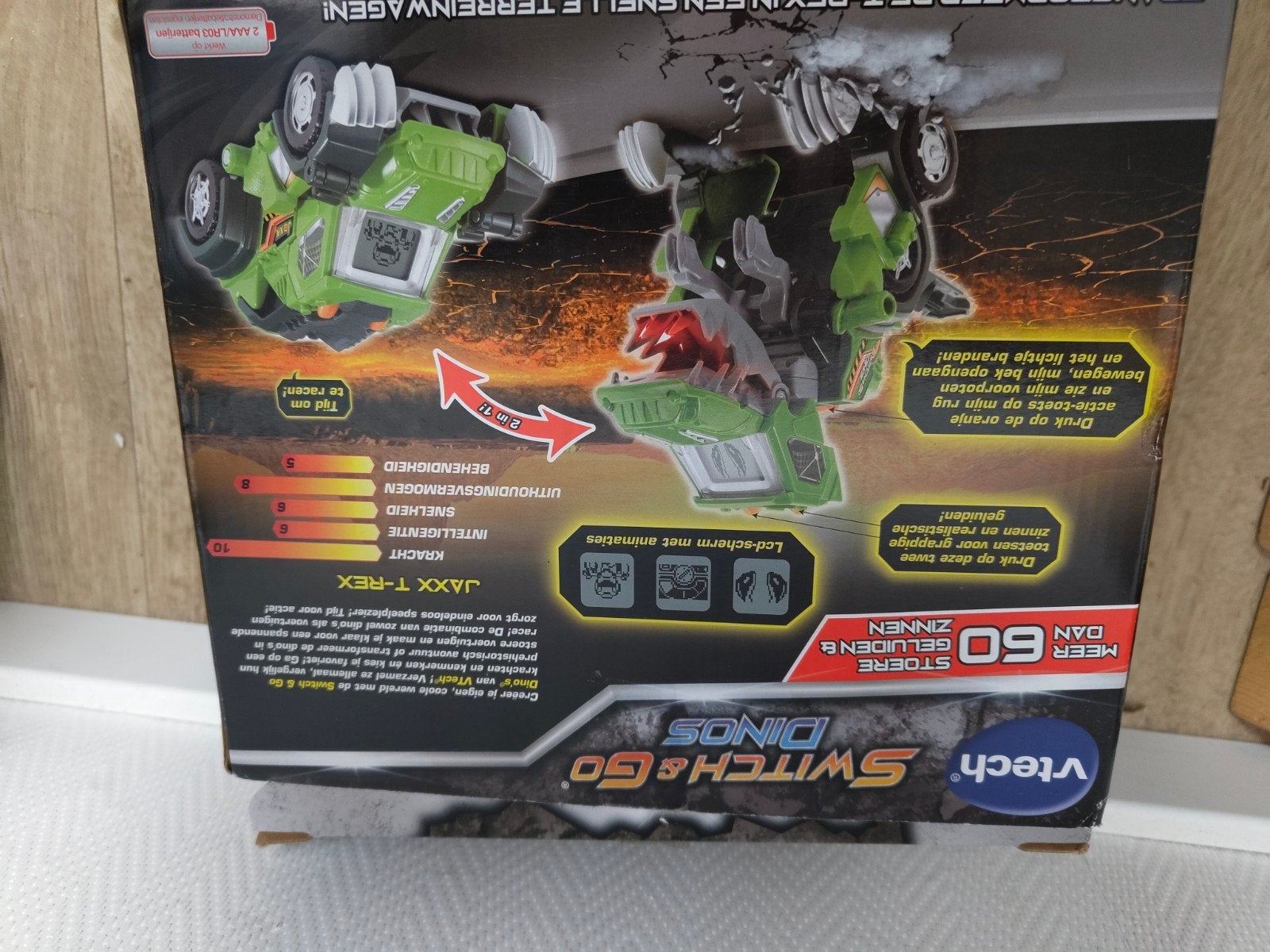 VTech Switch & Go Dinos Jaxxx T-Rex Speelgoed, Ophalen, Gebruikt