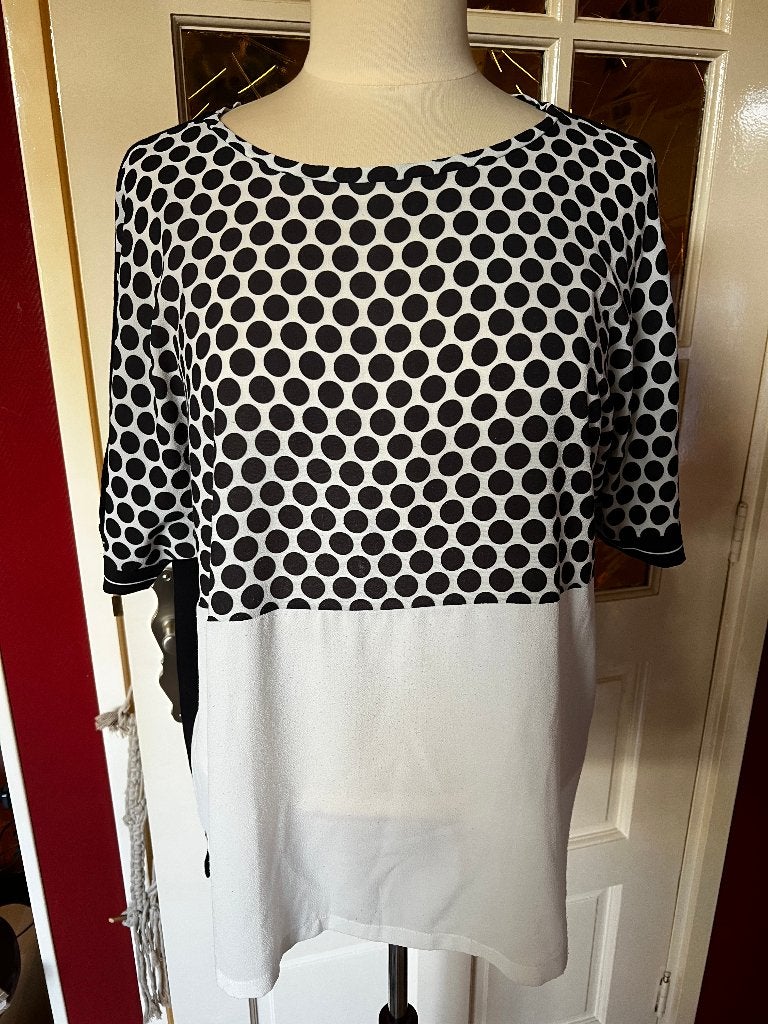 shirt Gerry Weber, Ophalen, Zwart, Maat 42/44 (L), Zo goed als nieuw