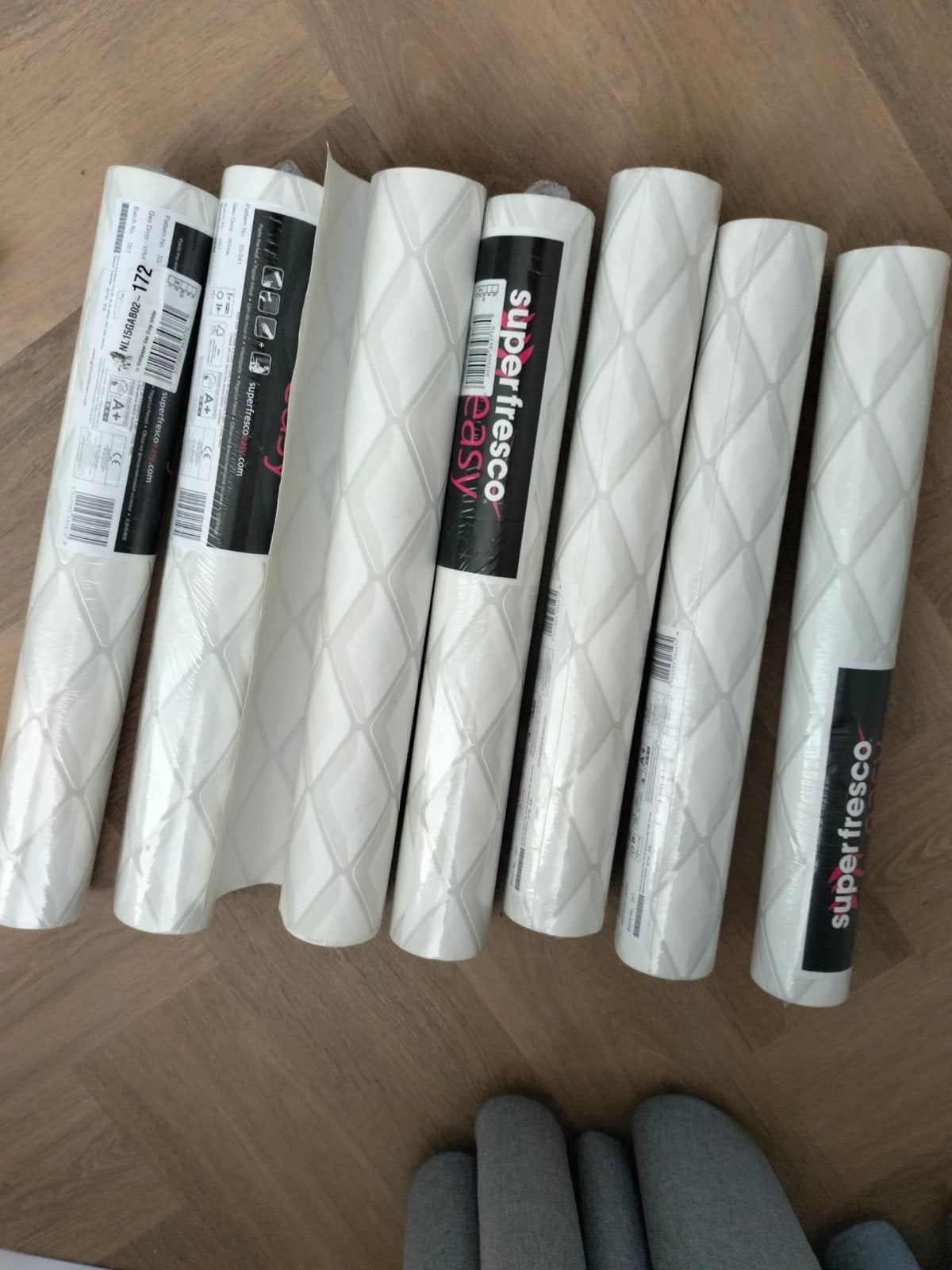 7 rollen behang 37,24 m2, Ophalen of Verzenden