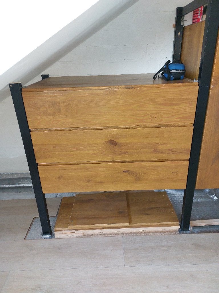 IKEA IVAR Houten Ladekast met 3 Lades, Huis en Inrichting, Ophalen, Gebruikt, 50 tot 100 cm, 3 of 4 laden
