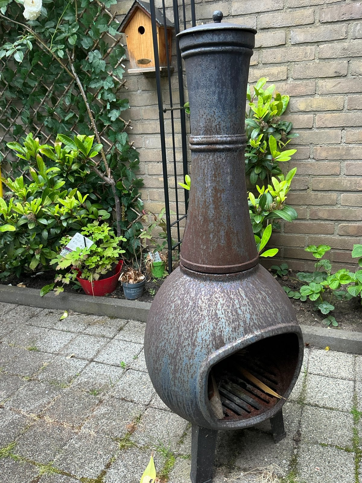 Tuinhaard te koop van gietijzer, Ophalen, Zo goed als nieuw