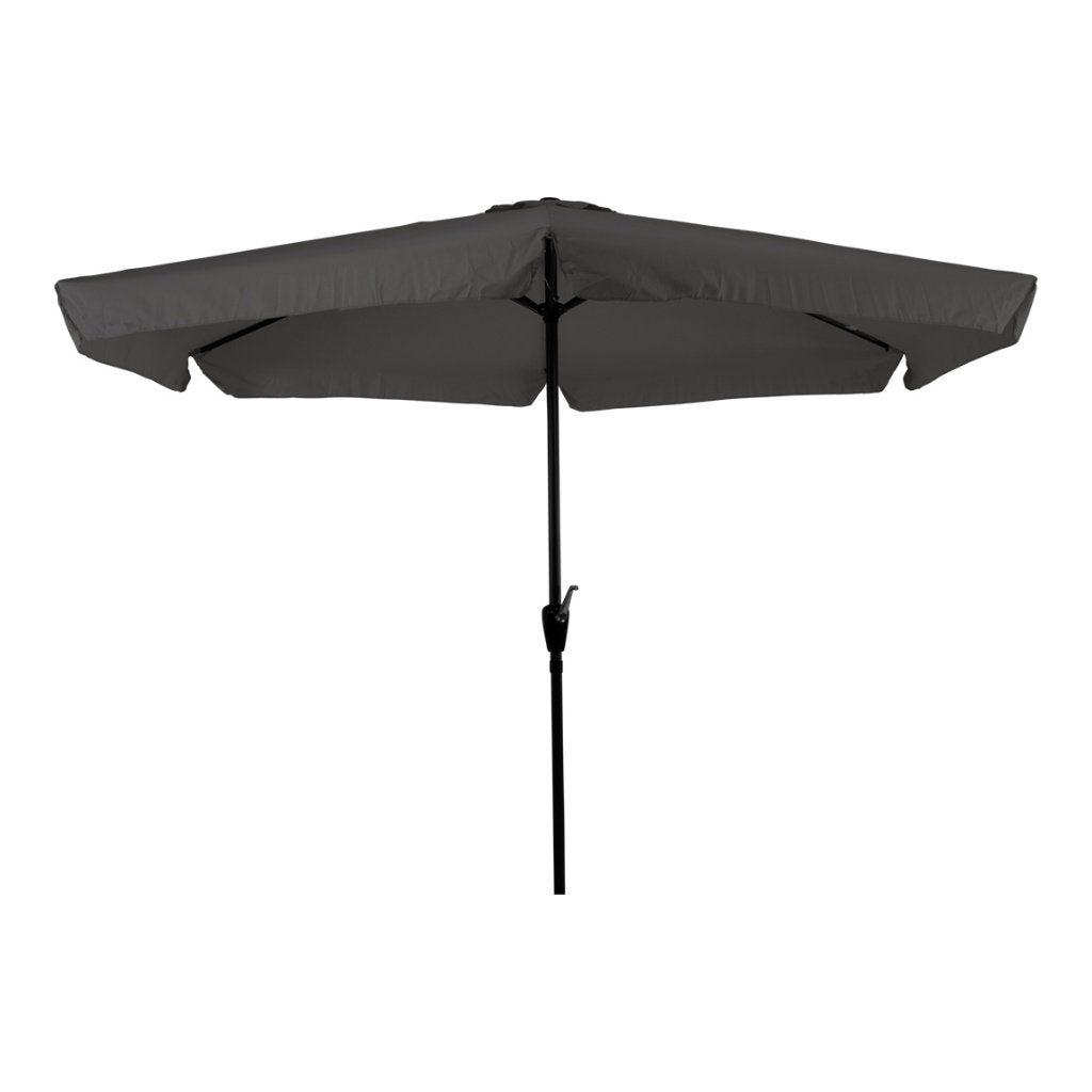 Stokparasol rond 3 meter model Gemini antraciet, Ophalen of Verzenden, Parasolvoet
