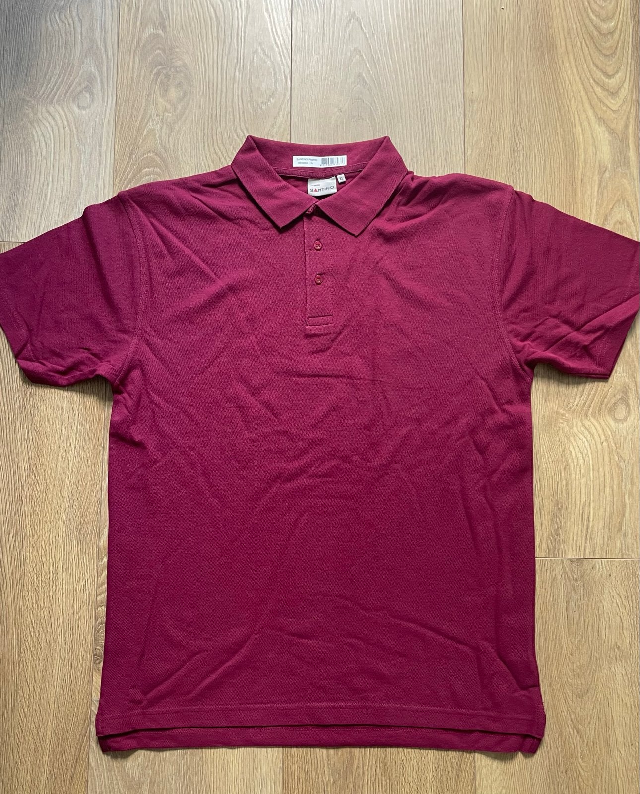 Santino Ricardo Polo Shirt - Burgundy - Maat L Nieuw, Ophalen of Verzenden, Nieuw, Maat 52/54 (L), Roze