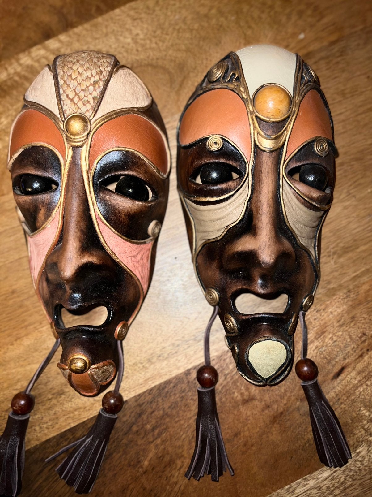 Griekse handgemaakte maskers 1970, Ophalen of Verzenden