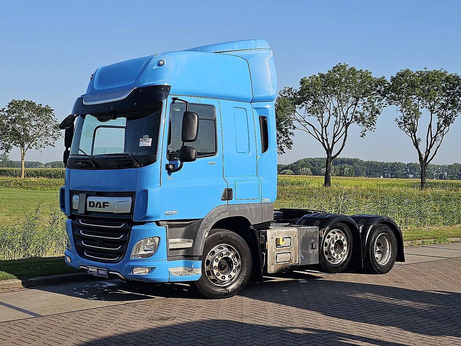 DAF CF 450 6x2 ftg spacecab, Automaat, Euro 6, Blauw, Bedrijf