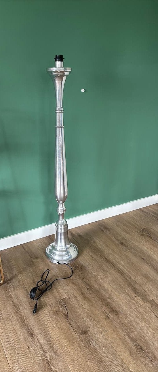 Vloerlamp zilver, Ophalen, Gebruikt, Metaal, 100 tot 150 cm