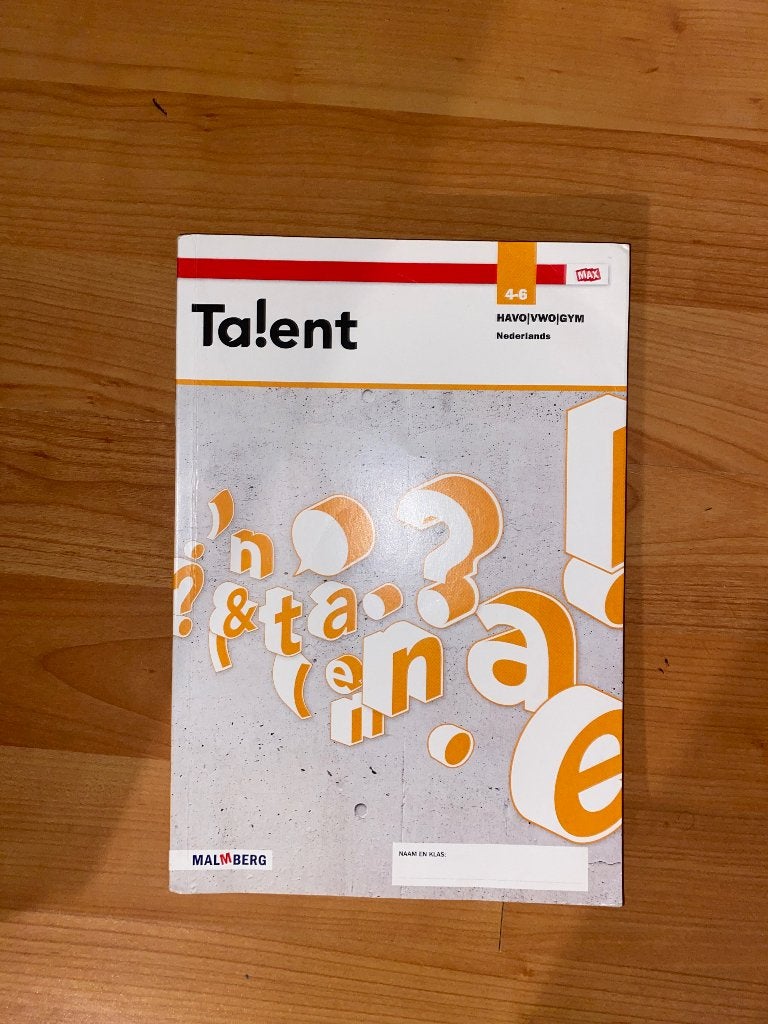 Nederlands vakboek talent havo/vwo 4-6, Boeken, Schoolboeken, Ophalen of Verzenden, Zo goed als nieuw, HAVO, Nederlands