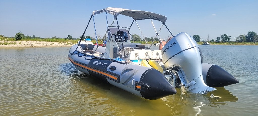 Uniek!!  Zodiac Pro Open 650 Honda 135pk. Hypalon !!, Watersport en Boten, Rubberboten, Ophalen, Pomp, Overige merken
