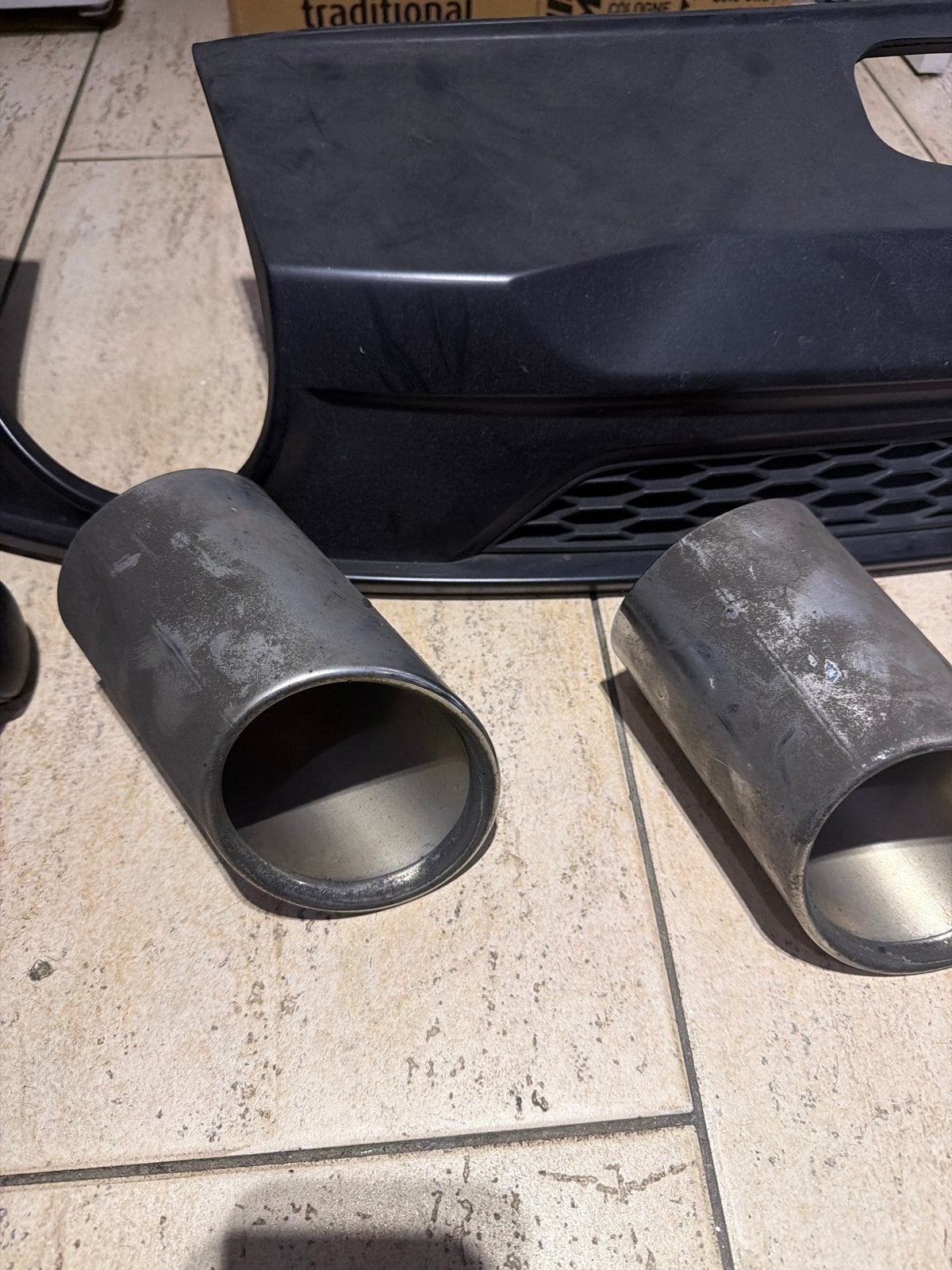Diffuser Audi A5 2020 met uitlaatsierstukken, Gebruikt, Achter, Bumper, Audi