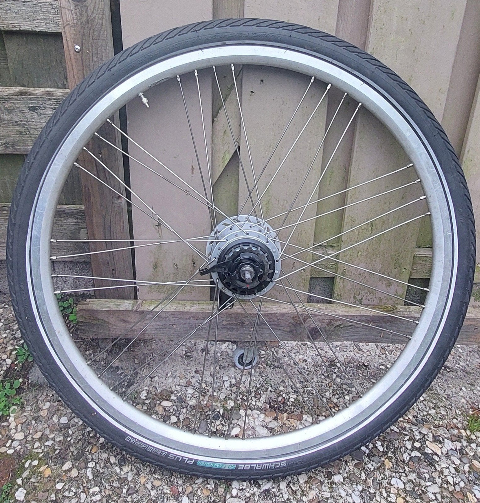 28 inch-Achterwiel Nexus Shimano met rollerbrake, Fietsen en Brommers, Fietsonderdelen, Gebruikt, Shimano Nexus 8 versnellingen