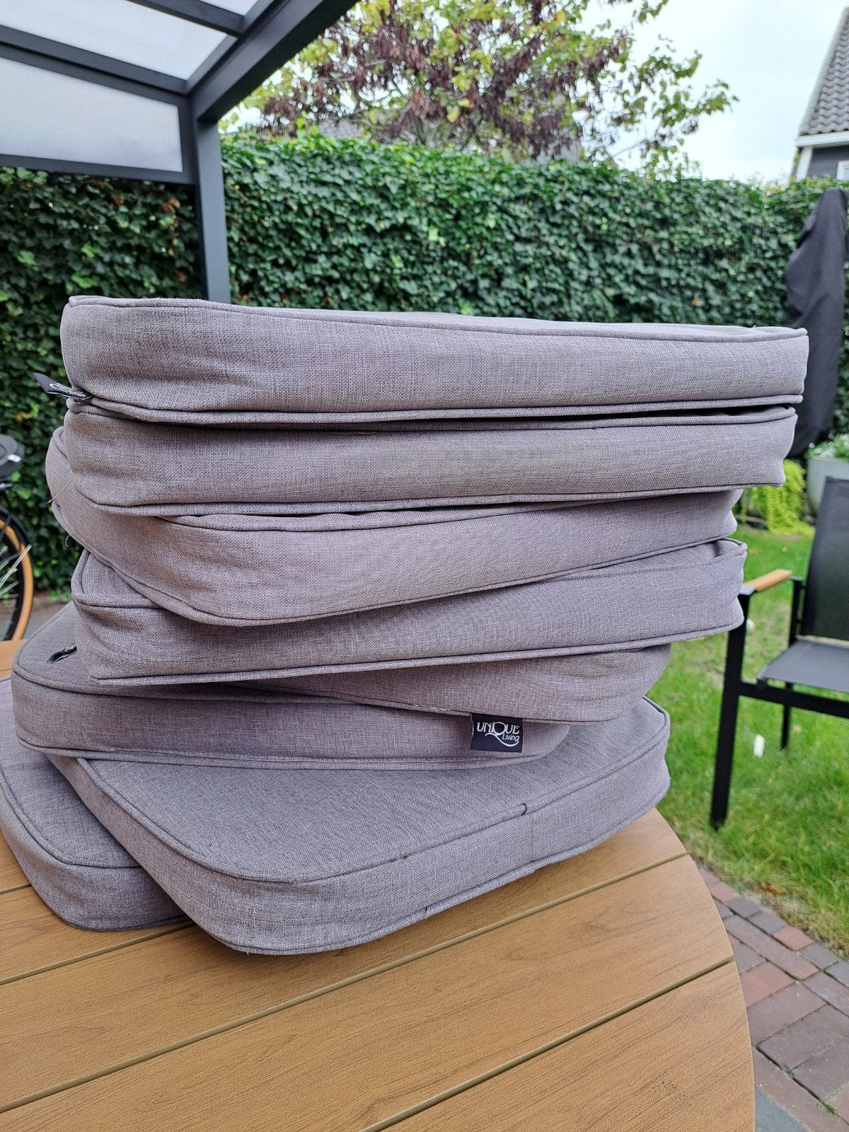 8x Unique living tuinkussens, Tuin en Terras, Ophalen, Gebruikt