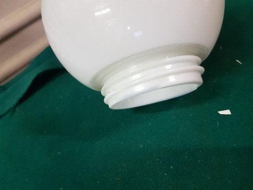vintage bol voor bollamp , van glas, Ophalen of Verzenden