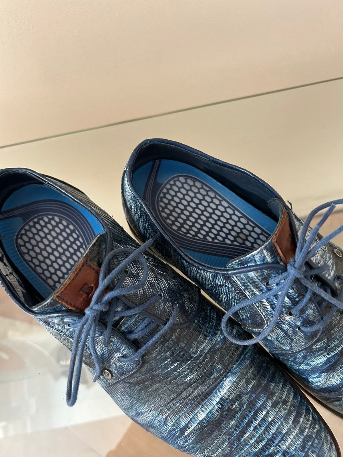 Herenschoenen maat 44 Berkelmans, Ophalen, Gedragen, Blauw