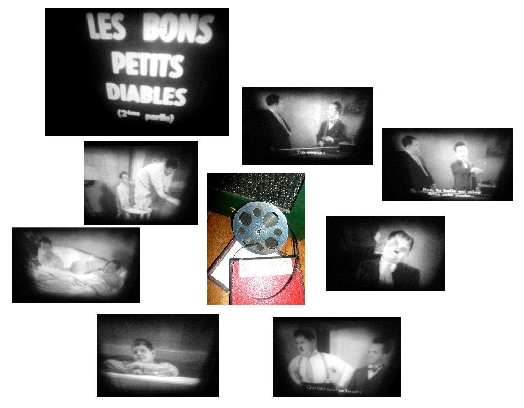 8mm film Laurel en Hardy Brats - 1930 - silent N8, Ophalen of Verzenden, 8mm film