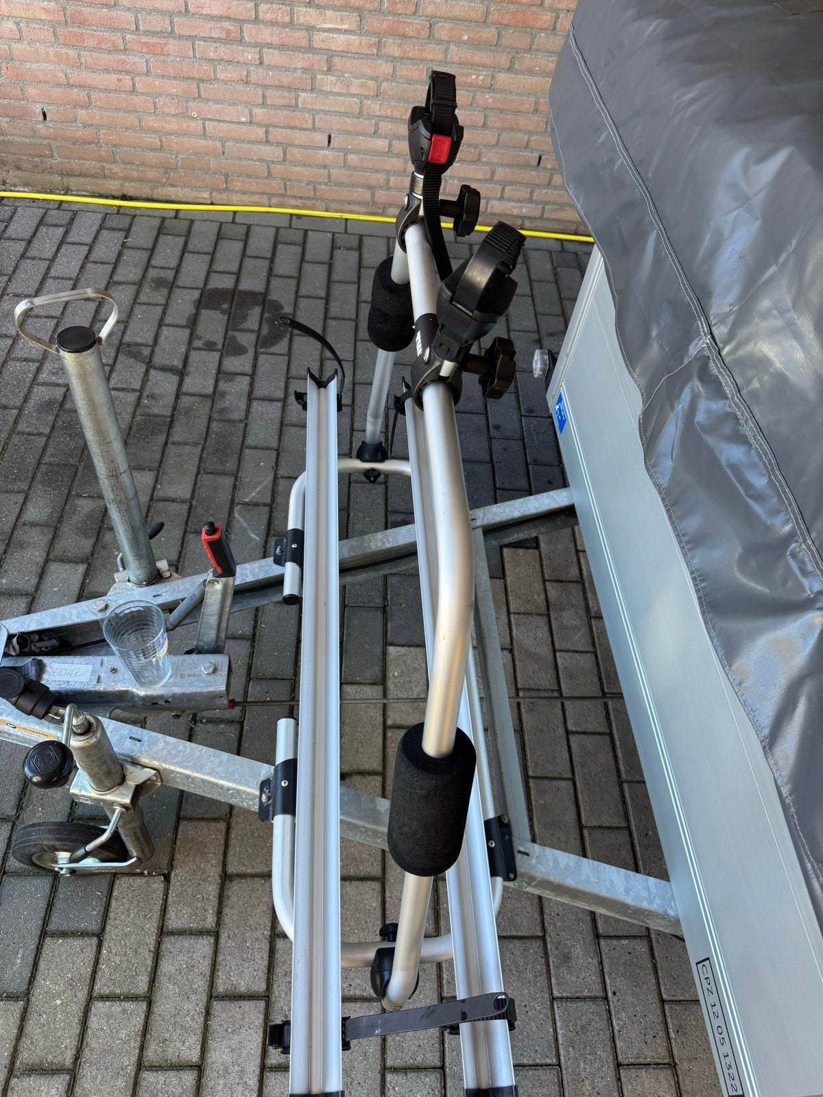 Thule caravan light voor 2 fietsen - vouwwagen/caravan, Ophalen, 2 fietsen, Gebruikt, Trekhaakdrager