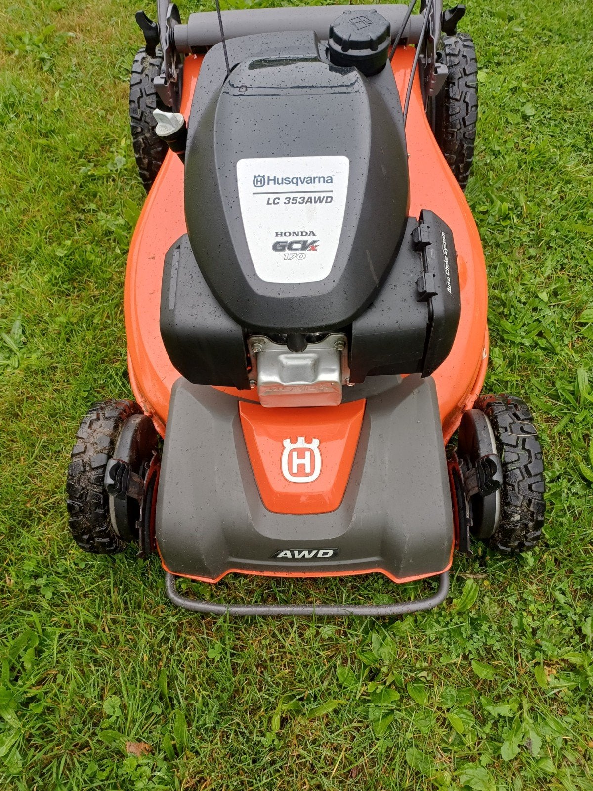 husqvarna awd 53 cm grasmaaier bj 2021 honda motor 6pk, Tuin en Terras, Ophalen of Verzenden, Gebruikt, 50 cm of meer