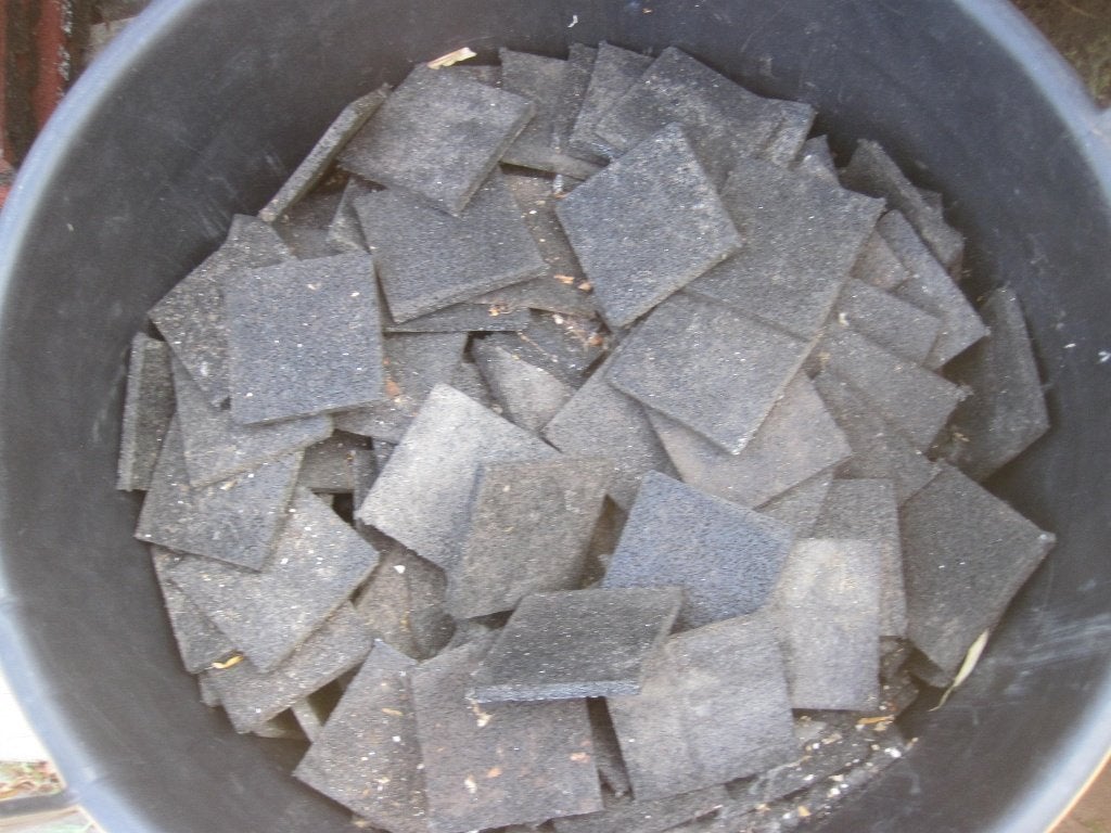 rubberen tegeldragers 10x10x1 cm, Ophalen, Gebruikt, Overige typen, Rubber