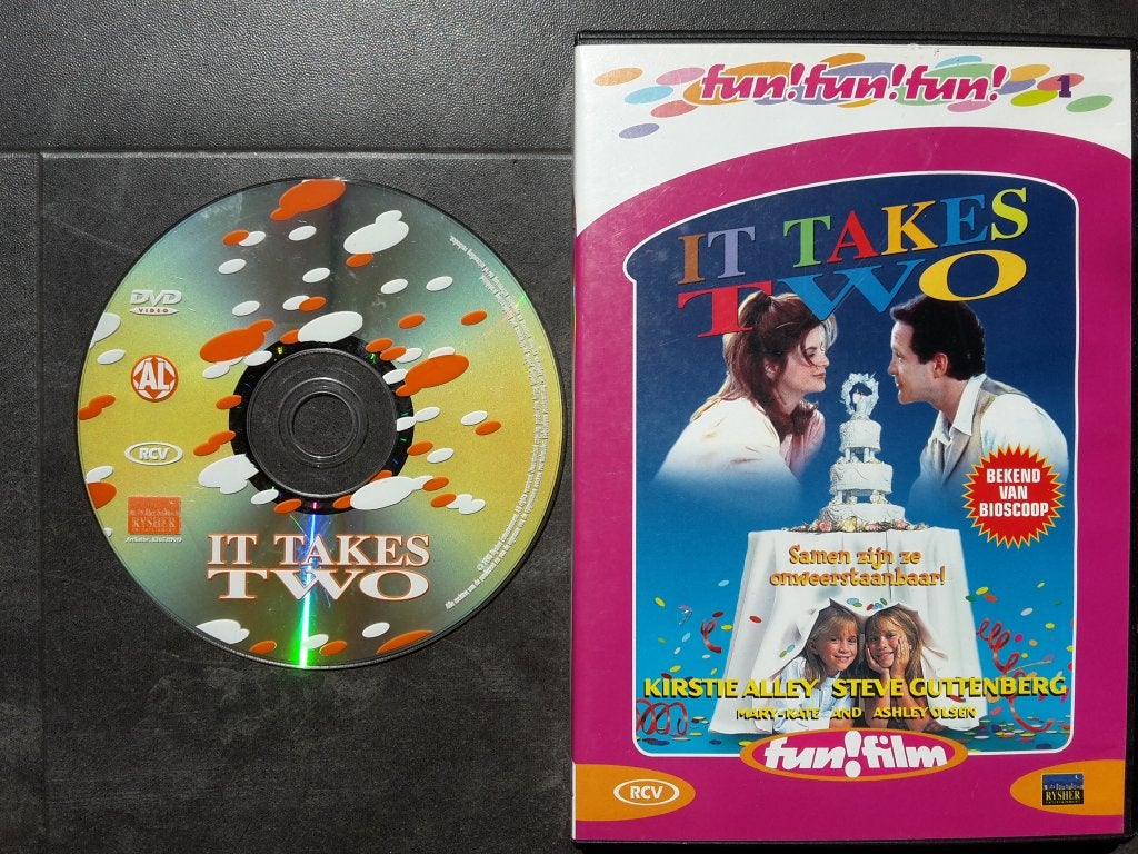 DVD - It takes Two - Mary-Kate & Ashley Olsen Film, Alle leeftijden, Ophalen of Verzenden, Zo goed als nieuw, Romantische komedie