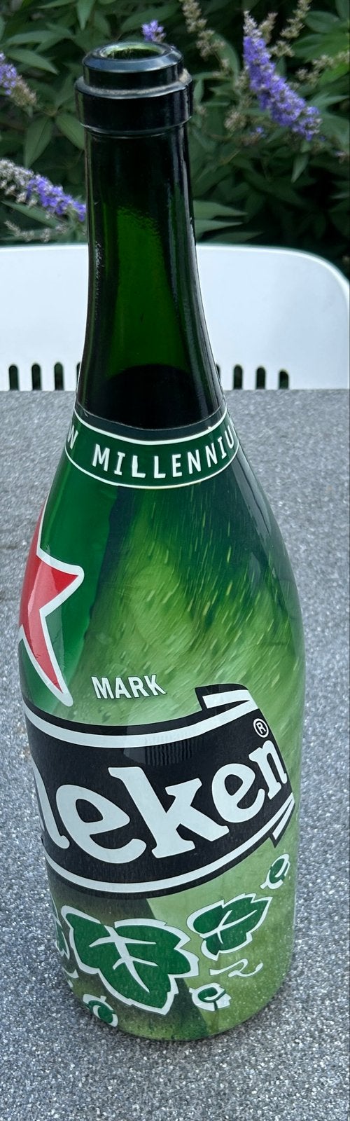 Heineken 3L "Happy New Millennium" fles -48cmCollectors item, Ophalen of Verzenden, Gebruikt