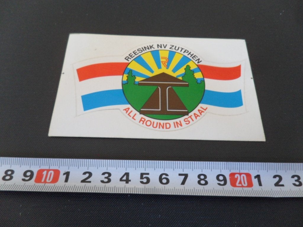 sticker zutphen reesink nv all round in staal *, Ophalen, Zo goed als nieuw