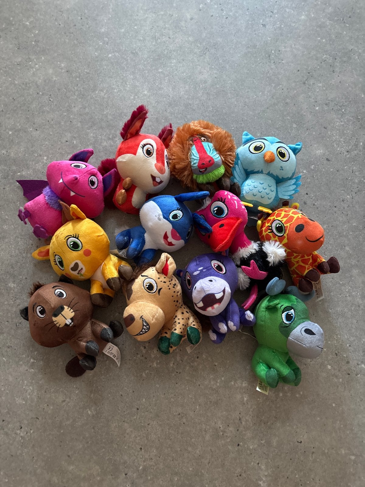 Lidl mini's knuffels - Complete set van 12, Lidl, Ophalen of Verzenden, Meerkleurig, Klein (minder dan 20 cm)