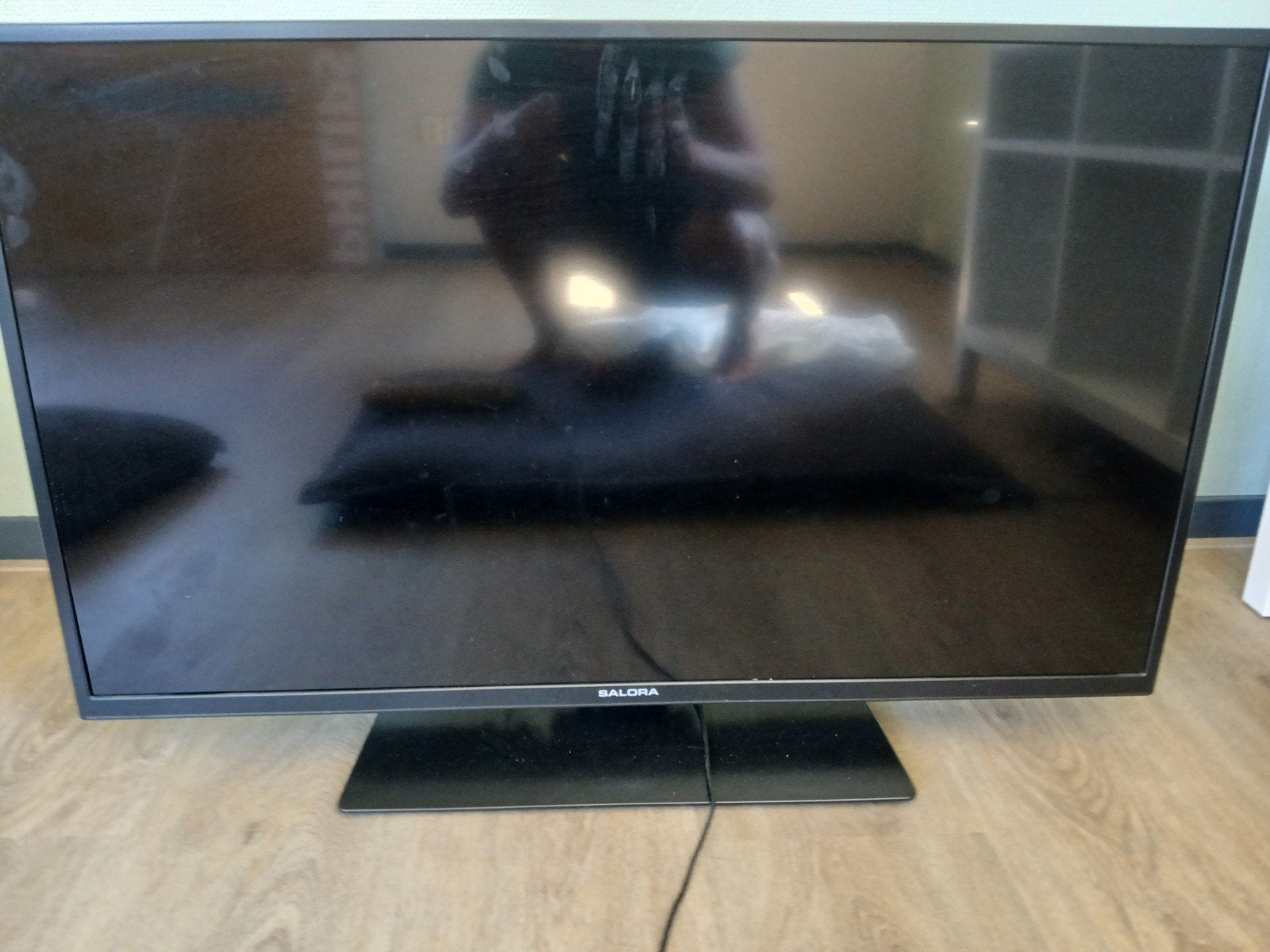 salora 43 inch tv, Gebruikt, 50 Hz, LCD, 100 cm of meer