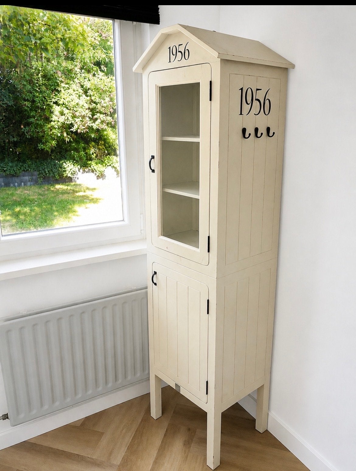 Rivièra Maison – leuke huisvormige vitrinekast, Huis en Inrichting, Ophalen, Gebruikt, 25 tot 50 cm, 50 tot 100 cm