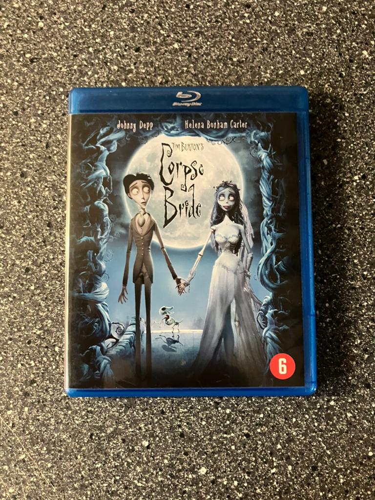 Corpse Bride (2005) Blu-ray - Tim Burton, Ophalen of Verzenden, Zo goed als nieuw, Tekenfilms en Animatie