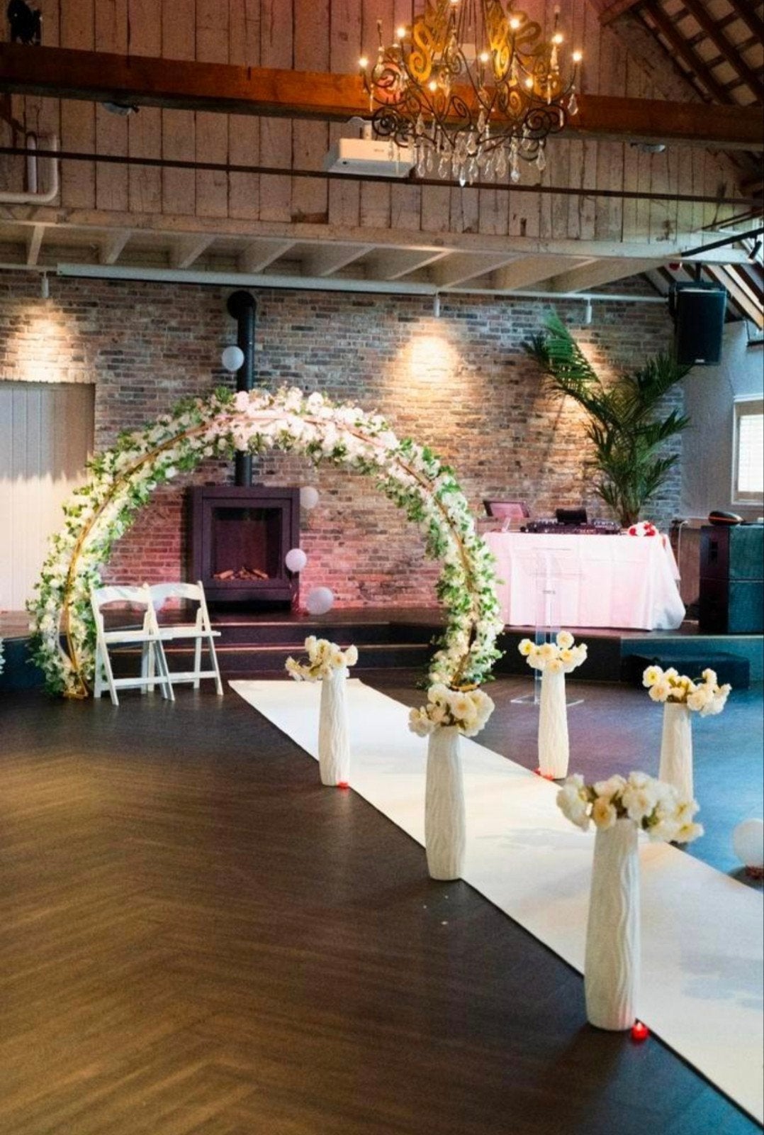 Grote dubbele ronde bruiloft boog decoratie, Ophalen, Nieuw, Versiering, Geboorte of Huwelijk