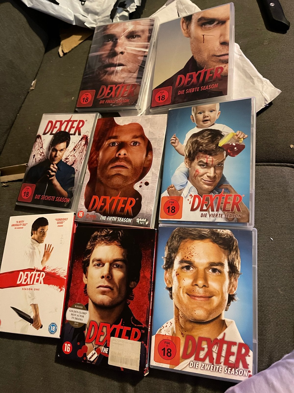 Dexter Complete Serie DVD Boxset - Seizoen 1 t/m 8, Cd's en Dvd's, Dvd's | Thrillers en Misdaad, Gebruikt, Detective en Krimi