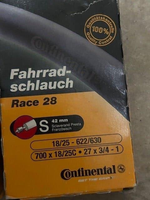 CONTINENTAL Binnenband racefiets Nieuw in de verpakking, Fietsen en Brommers, Fietsonderdelen, Ophalen, Band, Nieuw, Racefiets