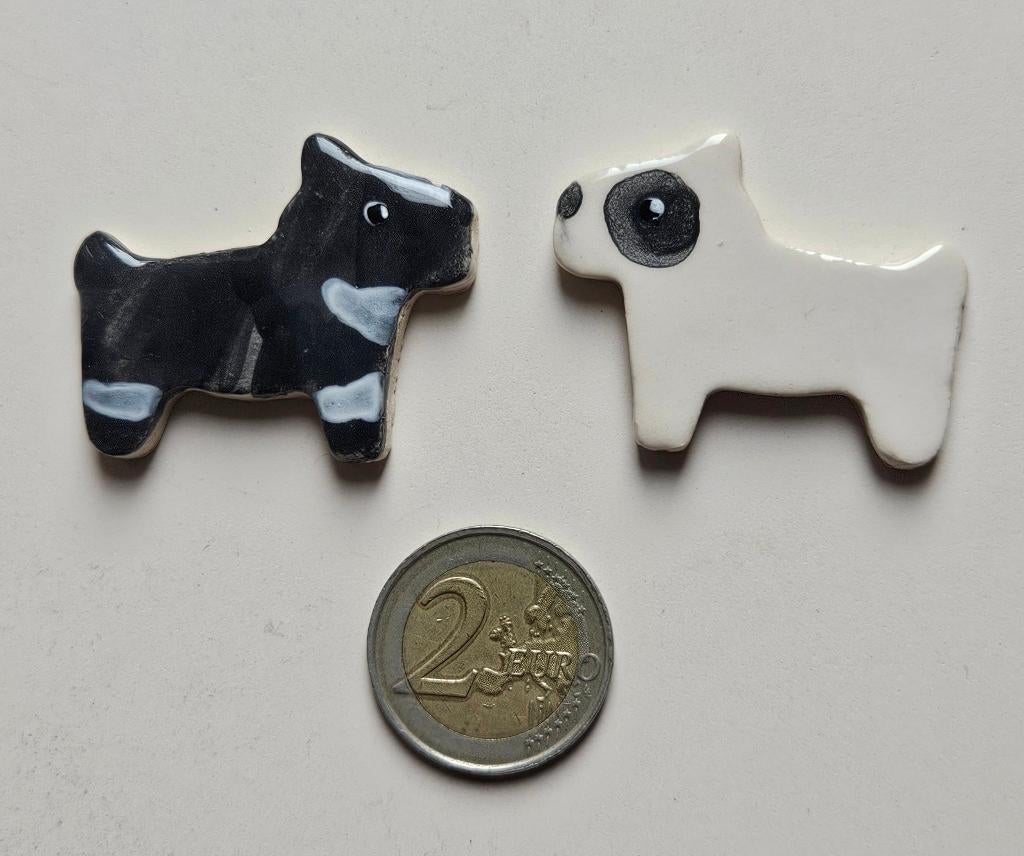 Mozaïek steentjes handgemaakte keramiek hondjes, O6A, Verzenden, Handgemaakt, Dieren, Nieuw