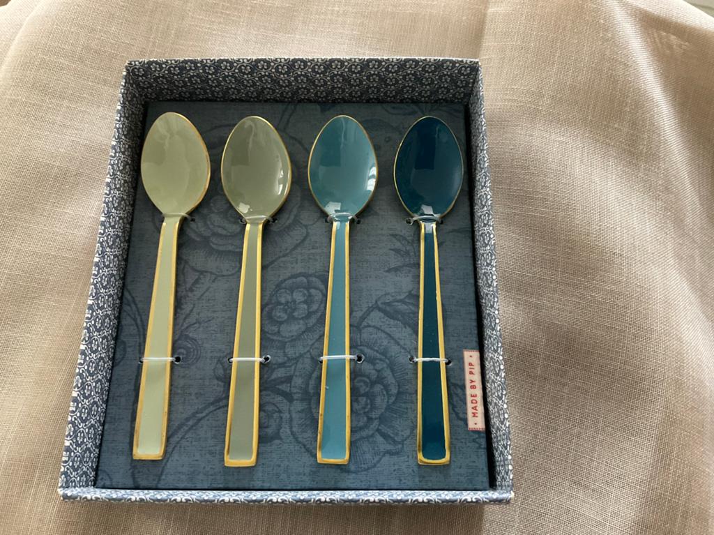 Pip Studio Lepels Set Groen/Blauw - Nieuw in Doos, Overige materialen, Overige typen, Nieuw, Ophalen of Verzenden
