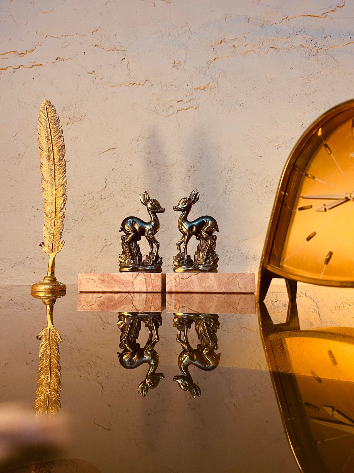 Set Art Deco Bambi boekensteunen, Antiek en Kunst, Ophalen of Verzenden
