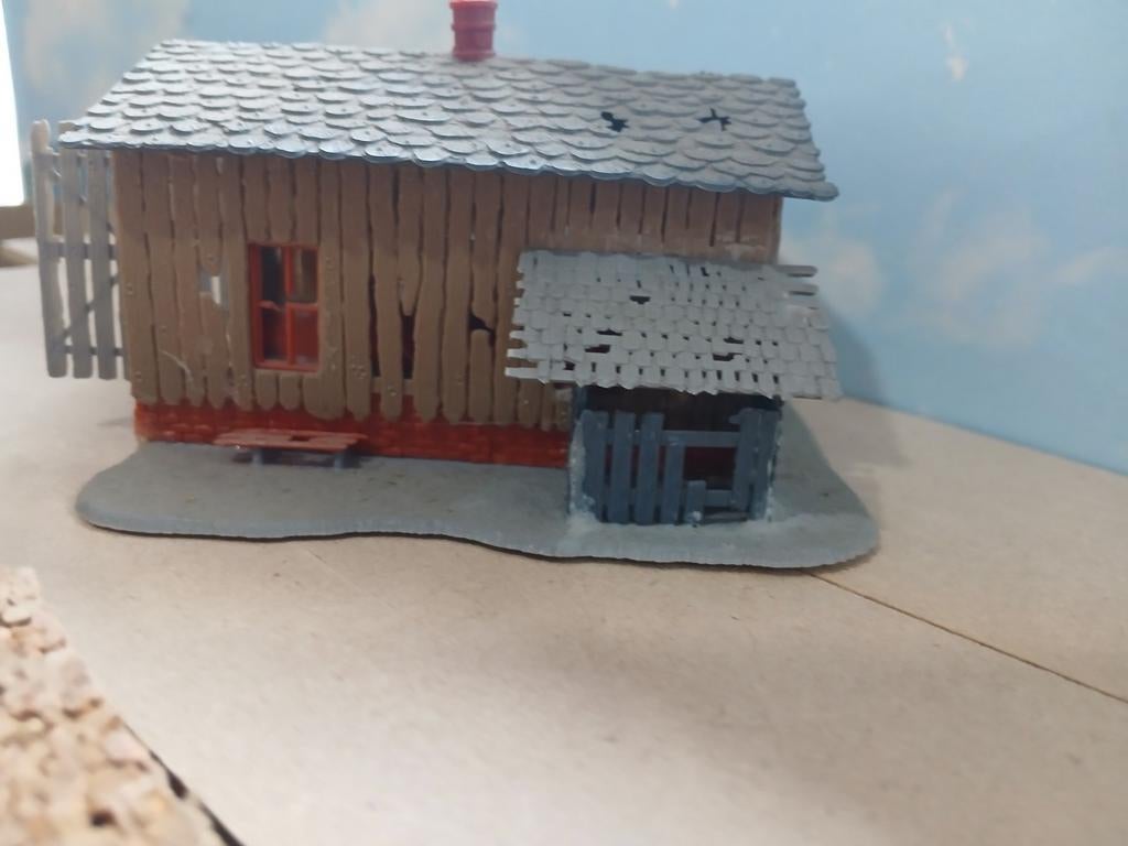 Schuurtje voor HO spoor - Modelbouw Gebouw, Ophalen of Verzenden, Gebruikt, Brug, Tunnel of Gebouw