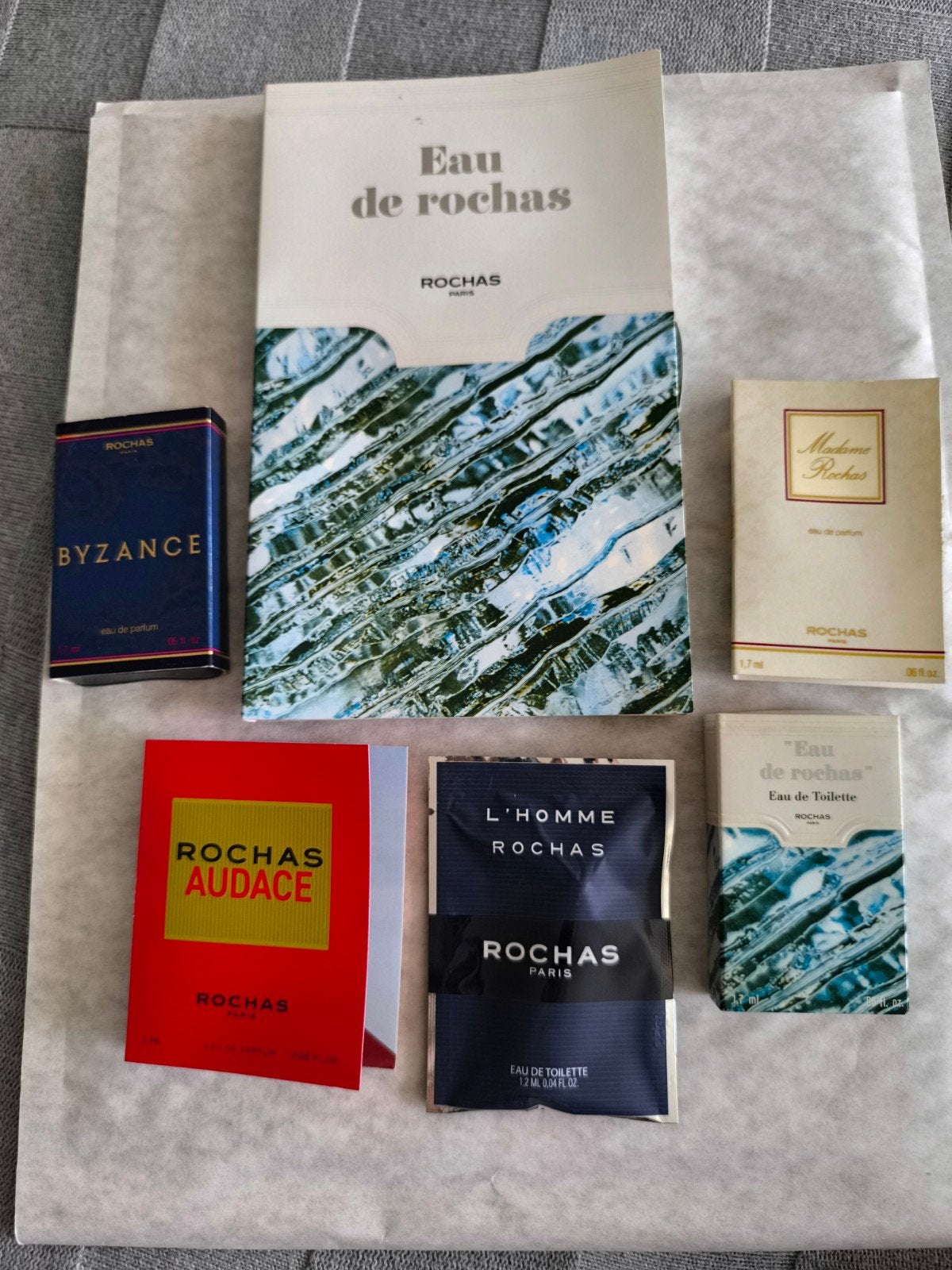 Rochas Parfum Sampleset - Diverse Geuren, Ophalen of Verzenden, Zo goed als nieuw