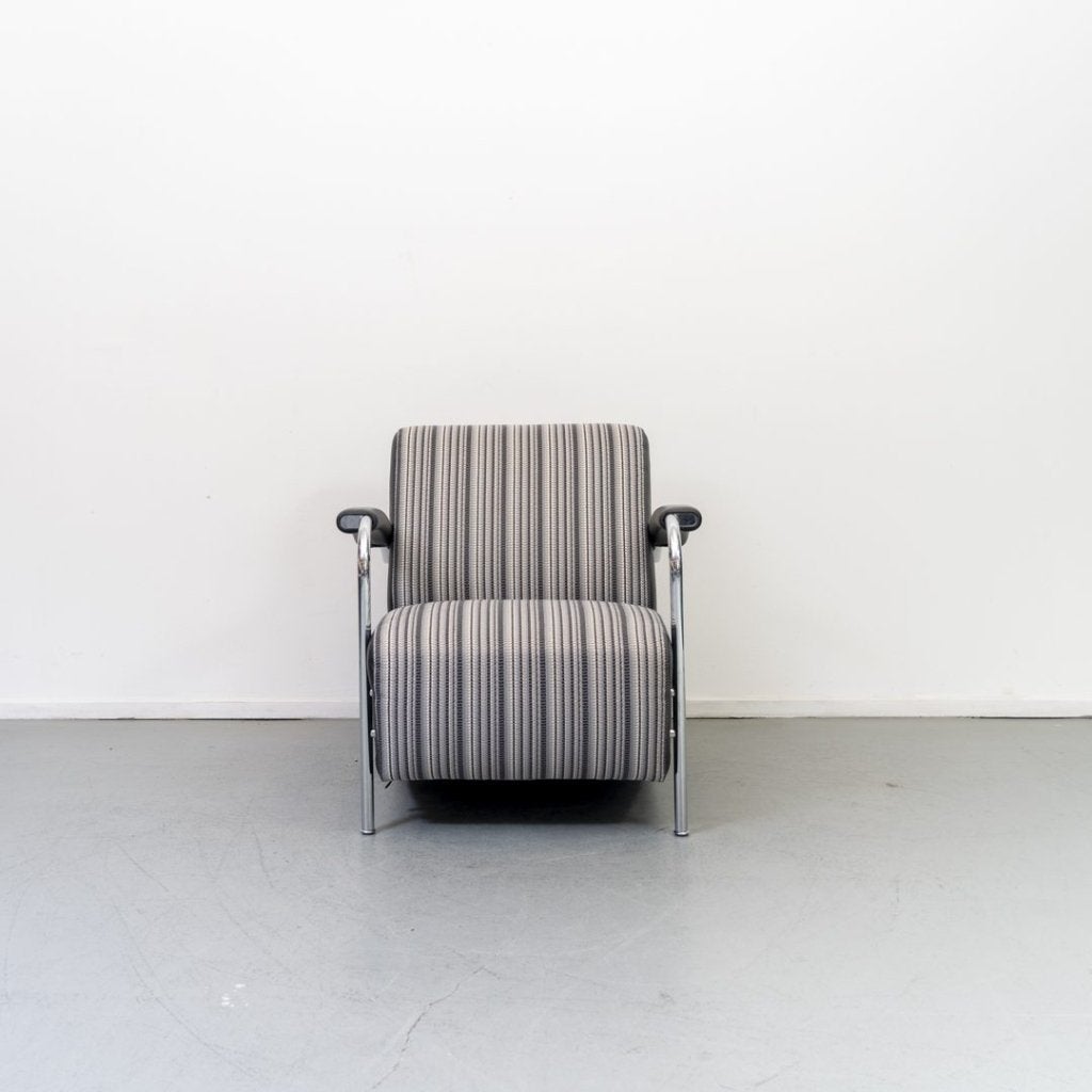 Leolux Scylla Laag Fauteuil Grijs Stof, Niet ingevuld, Zo goed als nieuw, Niet ingevuld, Niet ingevuld