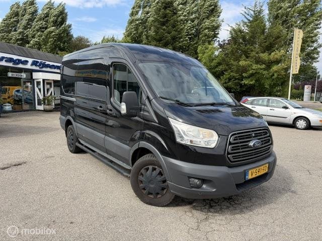 Ford Transit 350 2.0 TDCI L2H2 Ambiente, Auto's, Euro 6, 4 cilinders, 2800 kg, Zwart