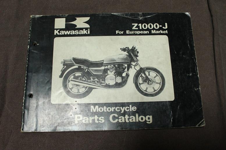 Kawasaki Z1000J 1981 motorcycle parts catalog Z1000 J1 J2, Ophalen of Verzenden, Kawasaki