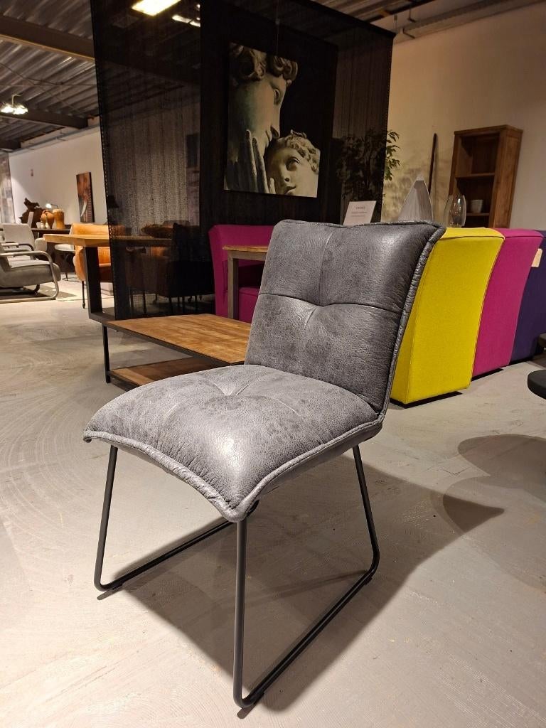 Set van 6 Seda stoelen Cherokee Grey nu als set voor €499,-, Ophalen, Nieuw, Vijf, Zes of meer stoelen, Stof