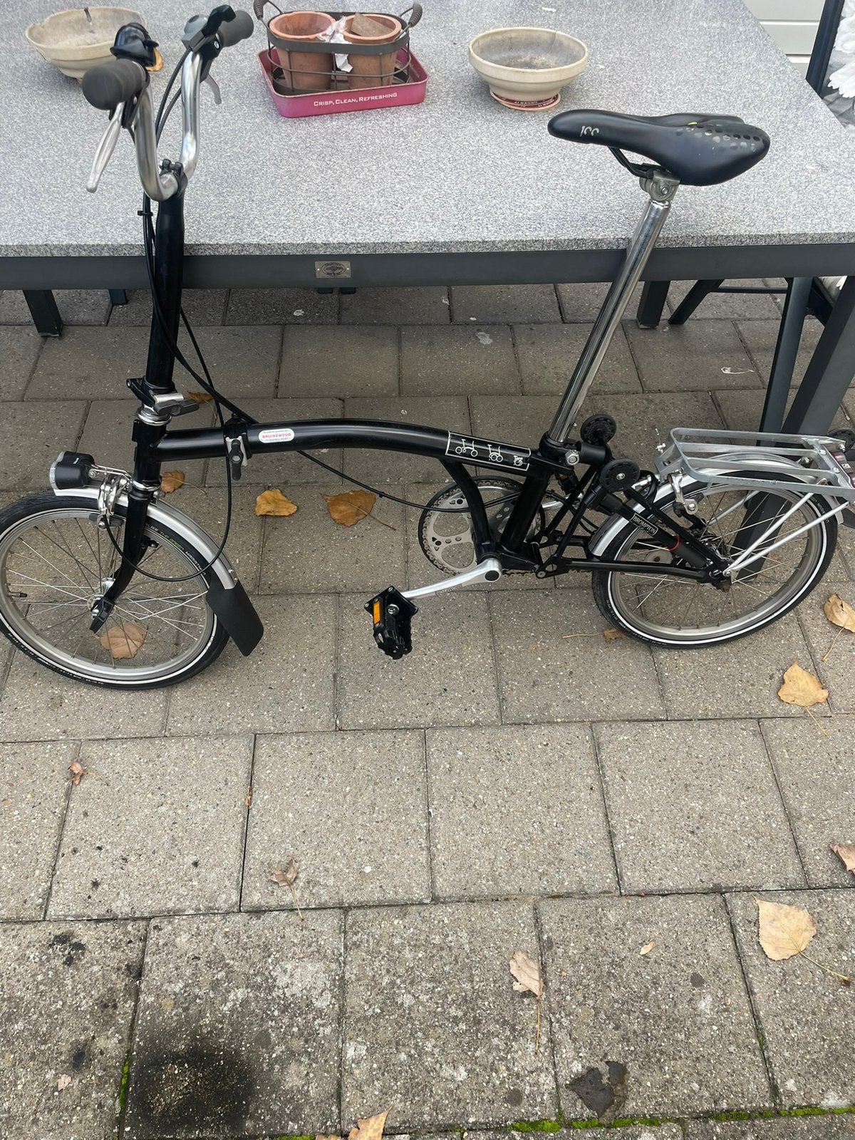 MOOIE BROMPTON VOUWFIETS, Fietsen en Brommers, Fietsen | Vouwfietsen, Brompton, Velgrem, 16 tot 18 inch, Versnellingen