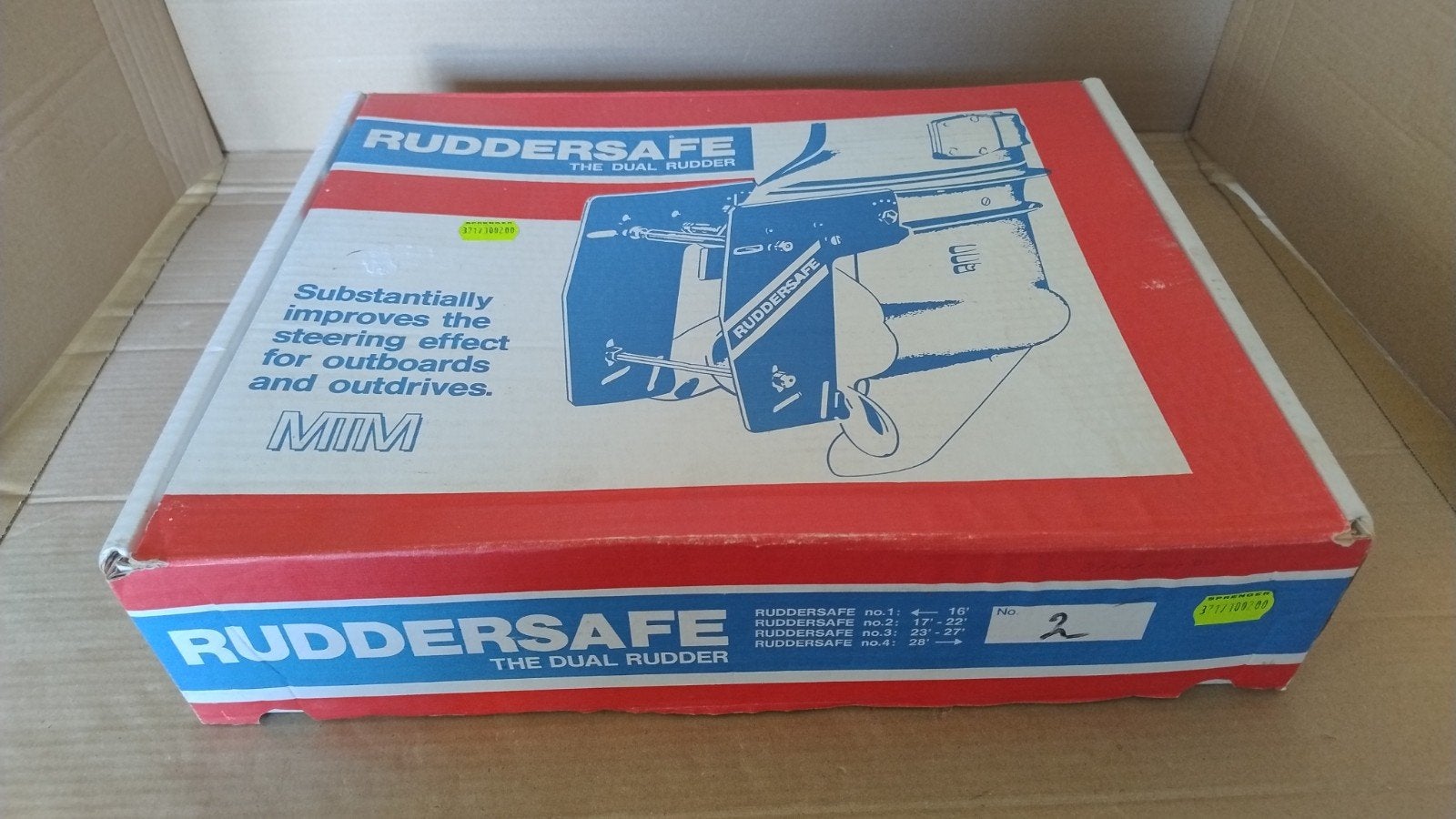 Ruddersafe Dual Rudder No. 2 buitenboordmotor - Ongebruikt, Watersport en Boten, Ophalen of Verzenden, Zo goed als nieuw, Motor en Techniek