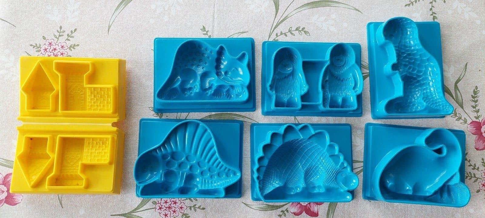 Play-Doh klei of koekie vormpjes - Dinos, poppetjes, kasteel, Ophalen of Verzenden, Gebruikt, Jongen of Meisje