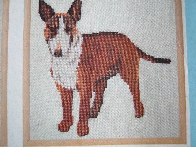 Borduurpatroon  Greyhound / Bull Terrier hond  nr 3348, Verzenden, Zo goed als nieuw, Handborduren, Patroon