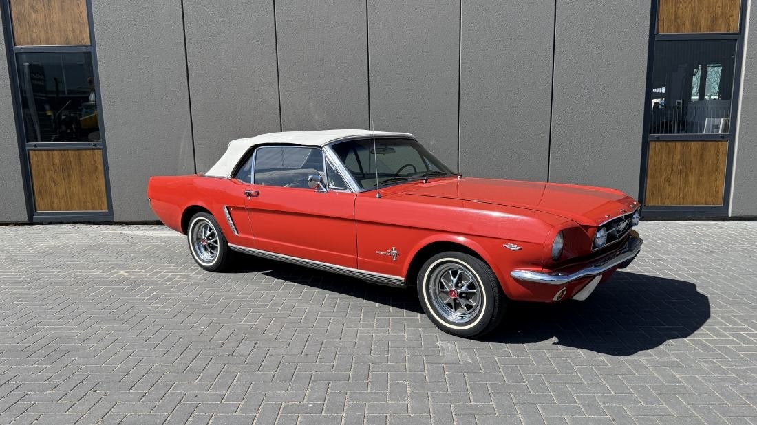 Ford Mustang - 1965 C-code, Auto's, Cabriolet, Bedrijf, Ford, Rood