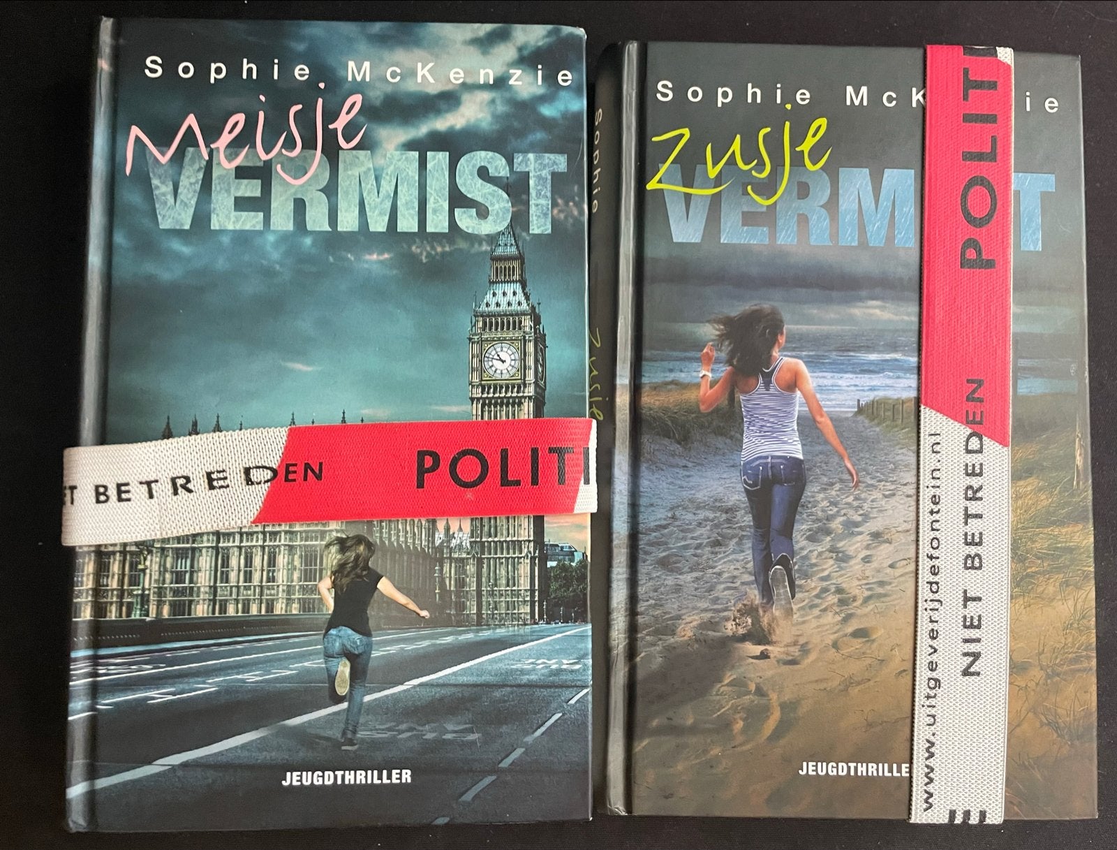 Sophie McKenzie: Meisje Vermist & Zusje Vermist (Jeugdthrill, Ophalen of Verzenden, Zo goed als nieuw, Fictie