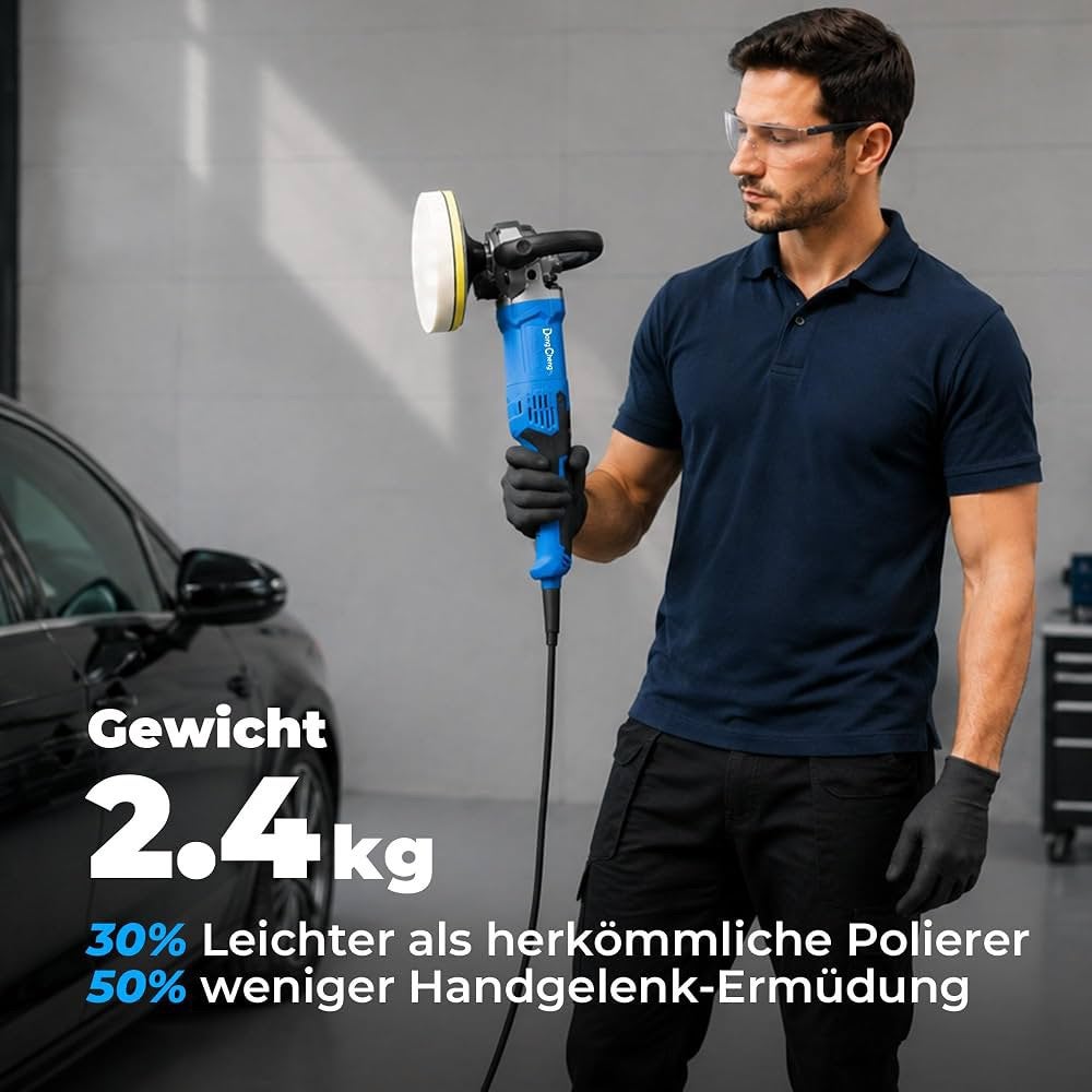 Foto 7 van Rotatie Polijstmachine 1400W - 150mm - NIEUW in Doos