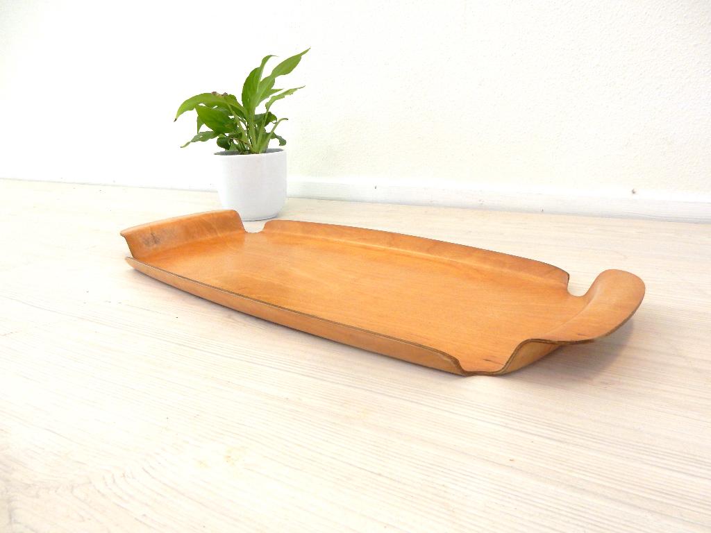 vintage Silva sweden dienblad jaren 60 hout design, Gebruikt, ., Ophalen of Verzenden, .