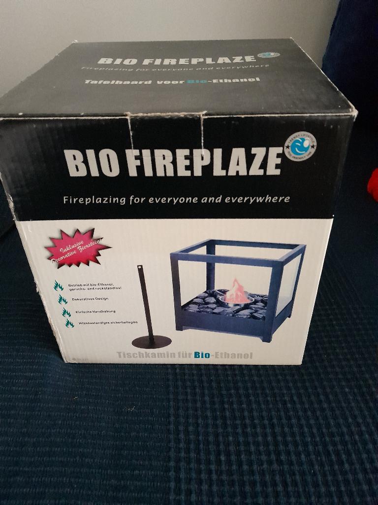 Bio ethanol sfeer/tafel haard met fles bio ethanol, Ophalen of Verzenden, Nieuw, Vrijstaande haard, Overige soorten